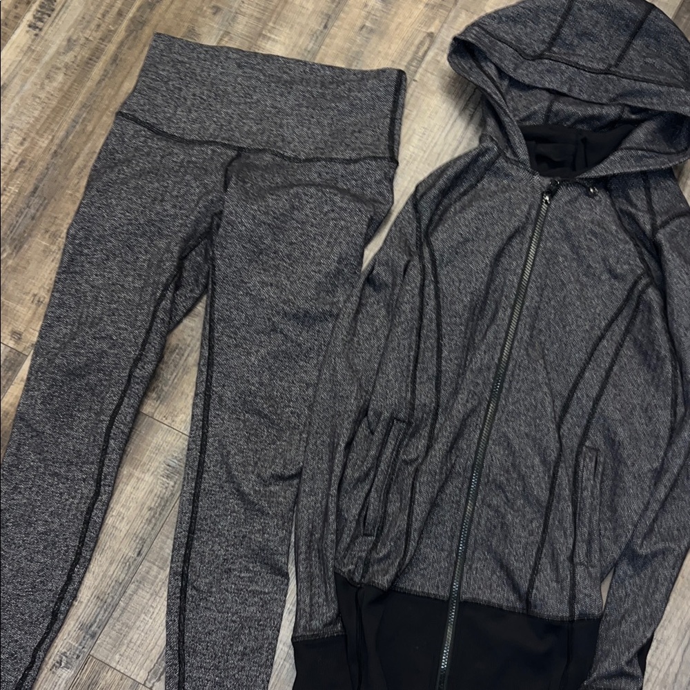 lululemon athletica Heathered Charcoal High-Rise Leggings